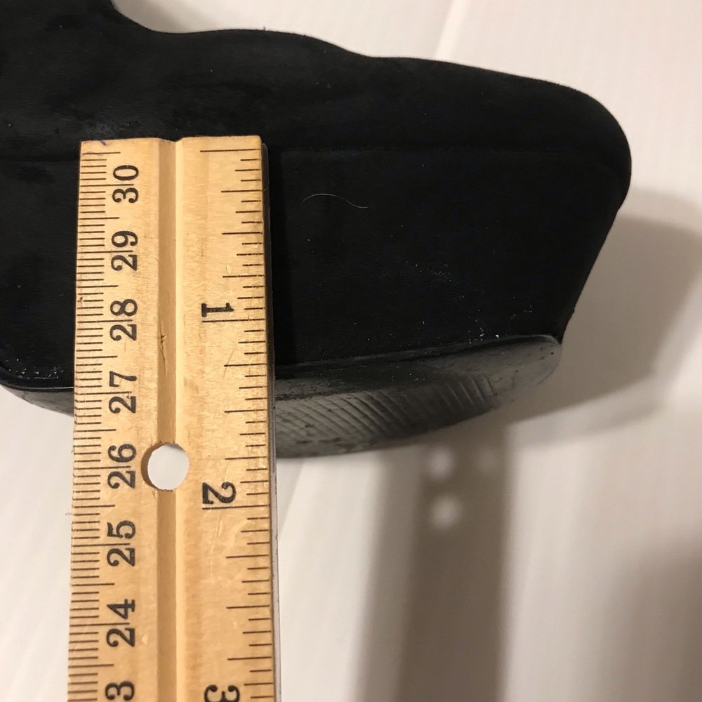 Nine West high heels platform black faux suede size 7.5 - Picture 6 of 10